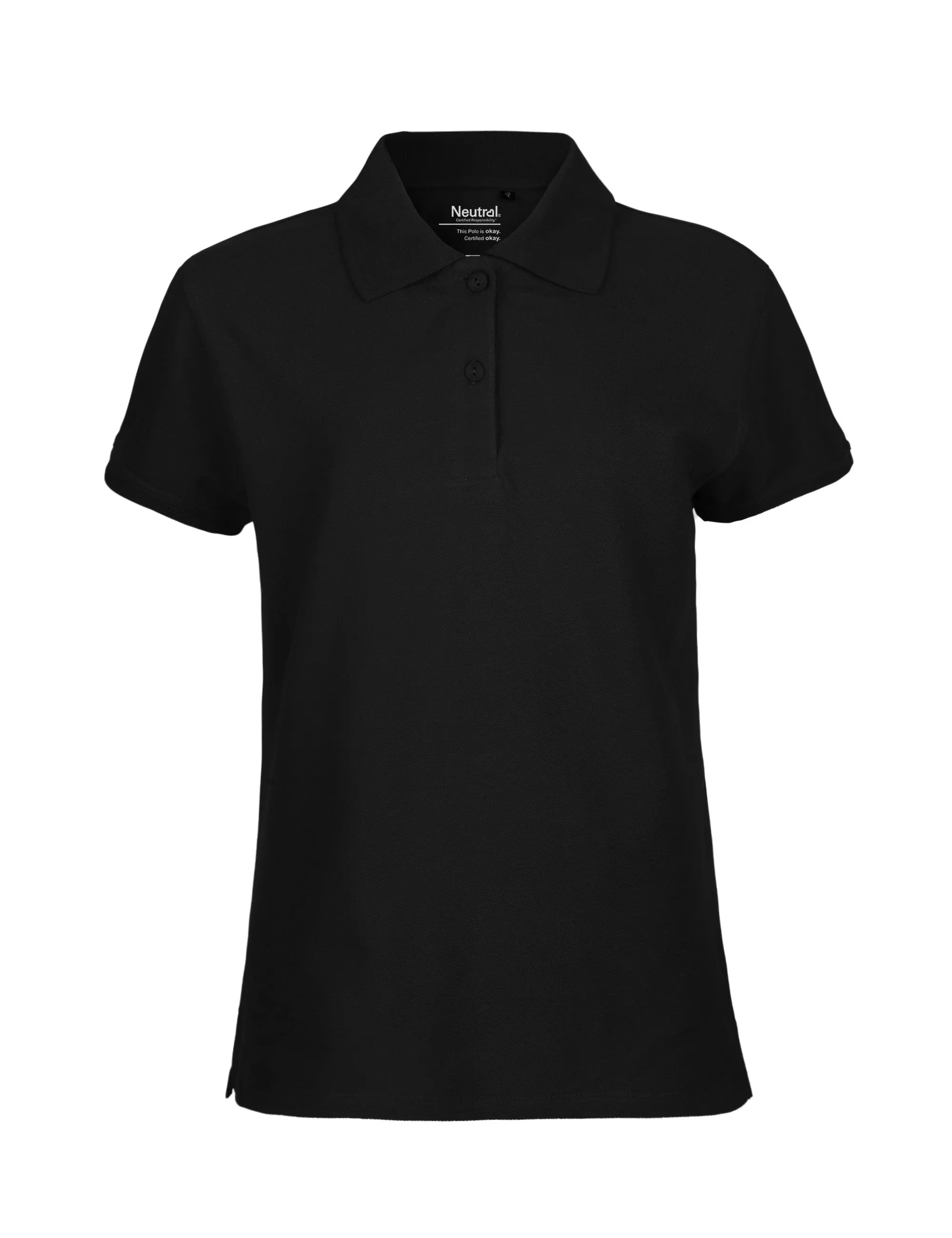 Comfy All-Day Neutral Ladies Classic Polo | BLACK