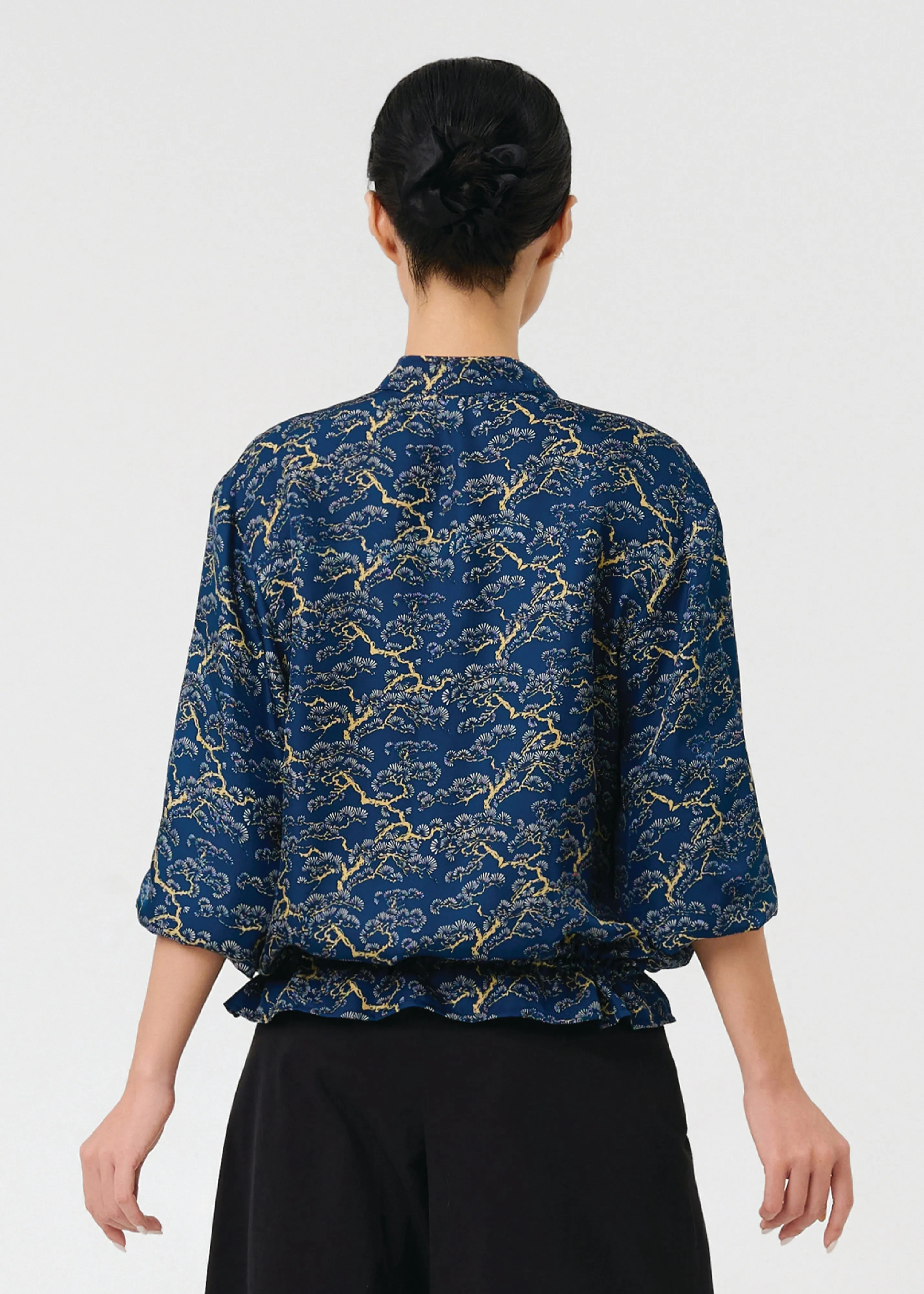 Versatile Layering Options Double Stitch Seams NGA BAY - PEARLWOOD INDIGO