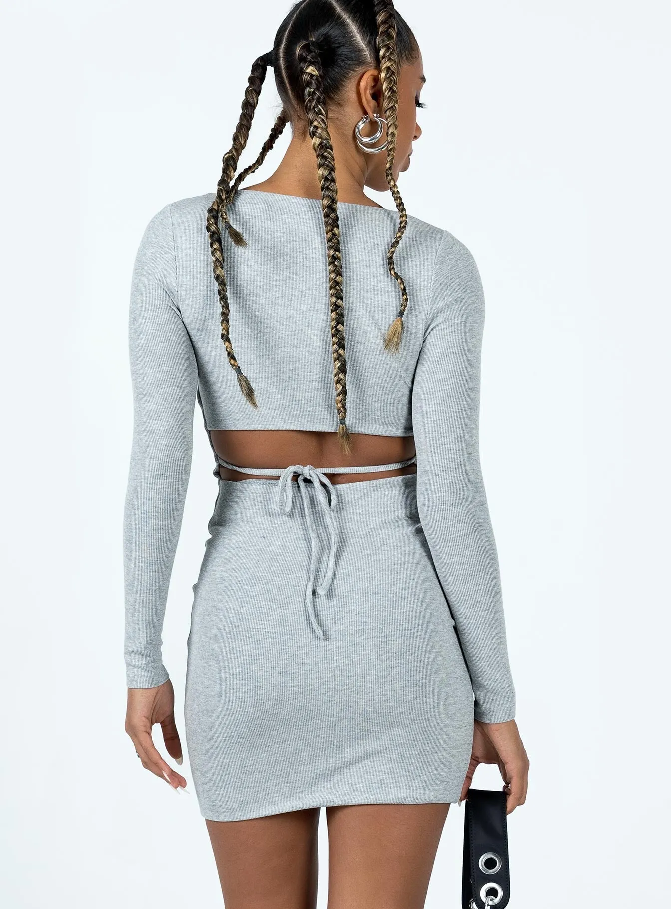 Nolan Mini Dress Grey Move Free