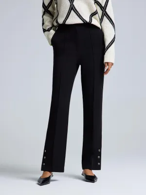 Pintuck Straight-Leg Pants Timeless Appeal