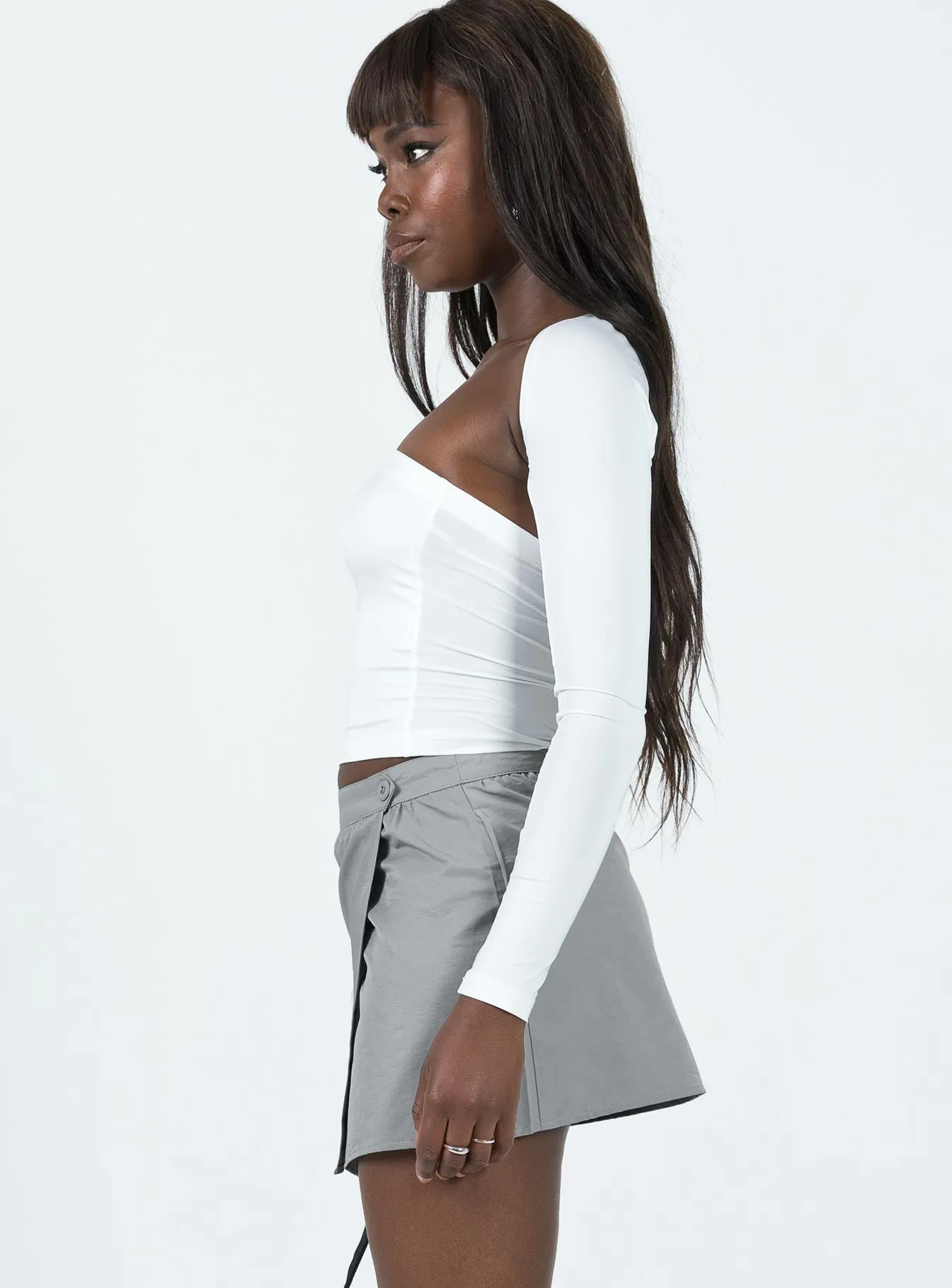 Department Store Style Fashion Collab Not Going Home Mini Skirt Grey