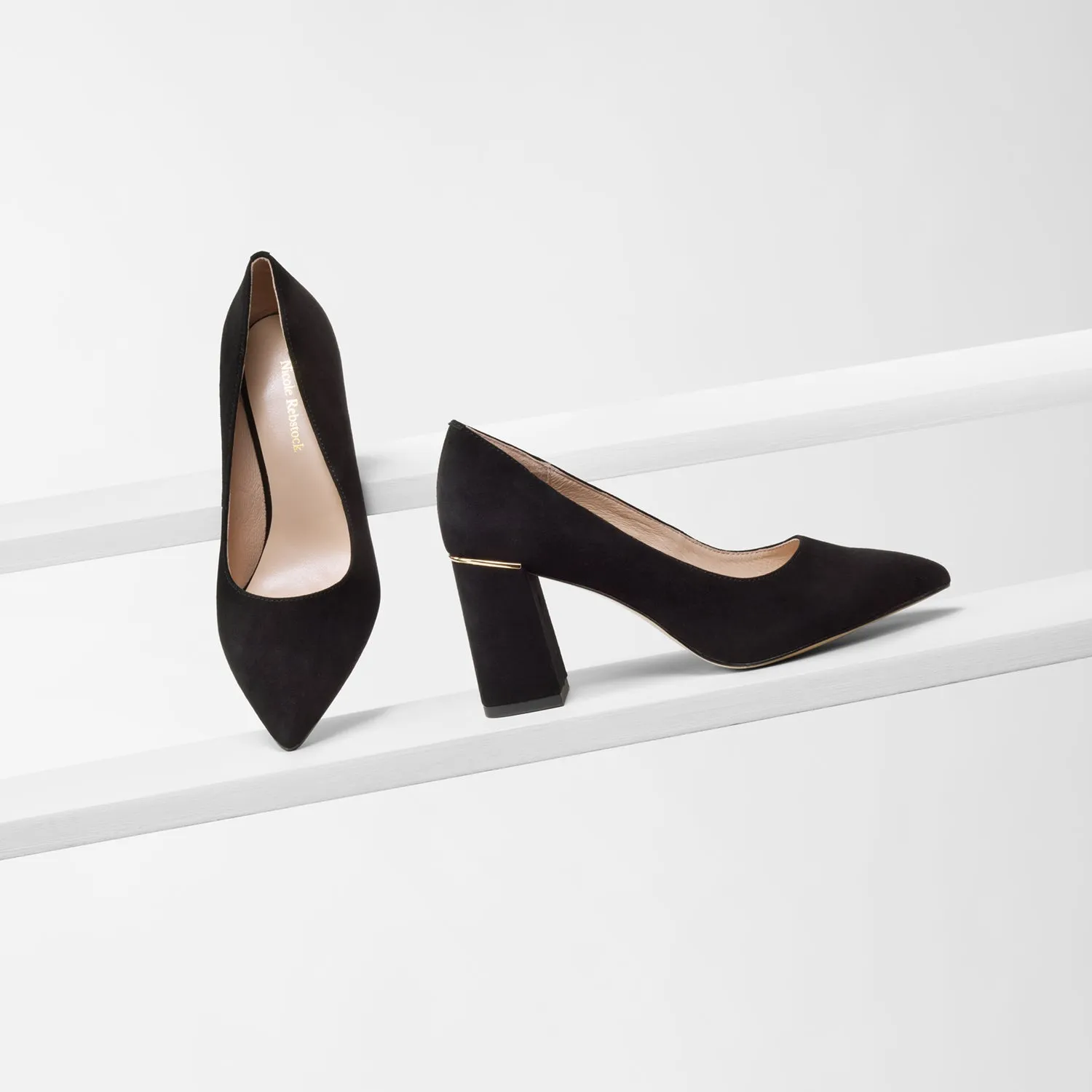 All-day Comfort Nova Heel | Black suede