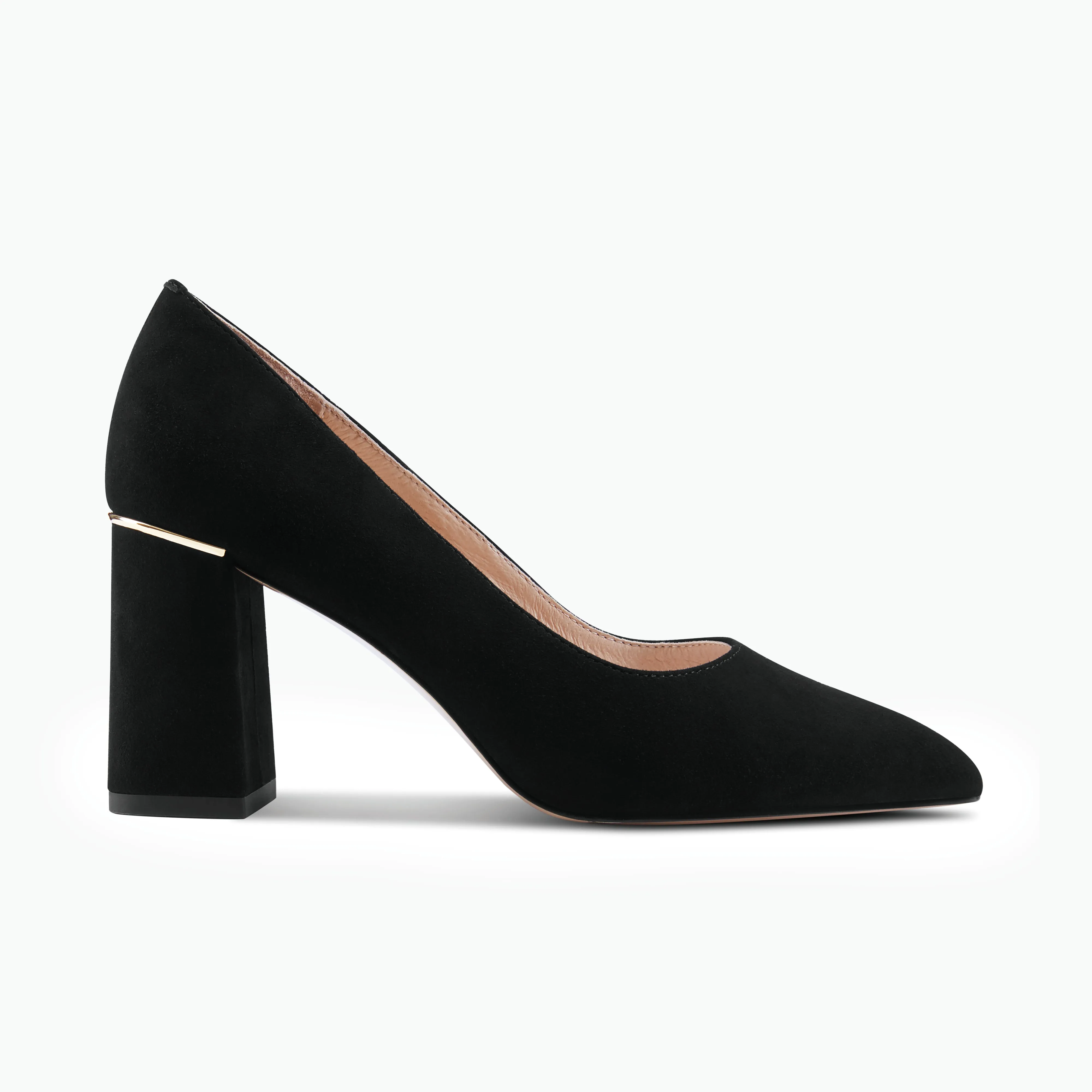 Nova Heel | Black suede Cozy Mood