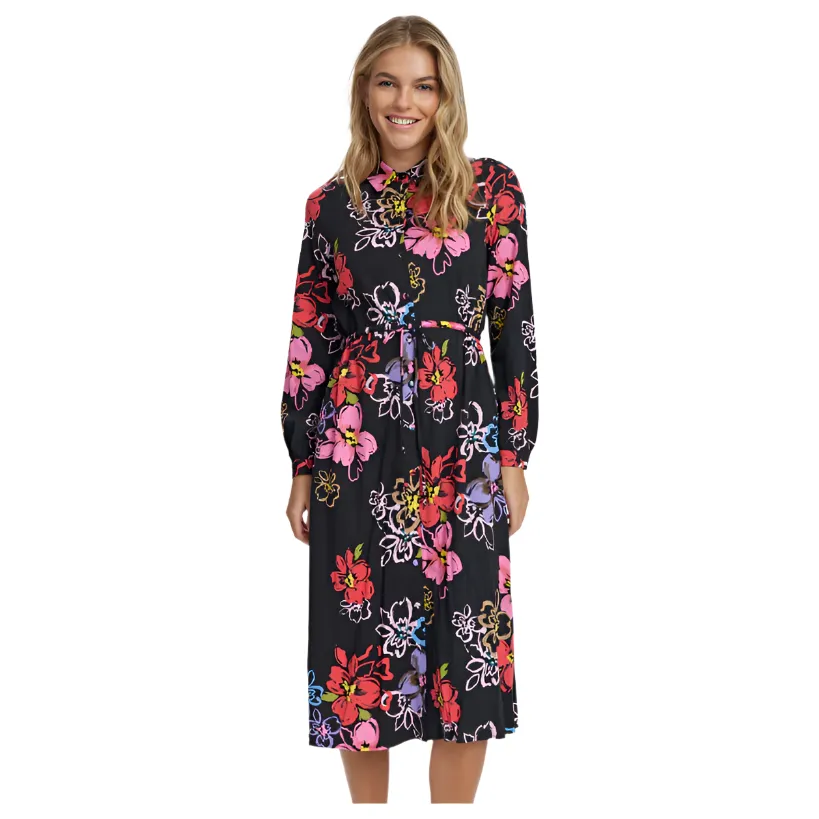 appropriate for work product holiday wearability Numph Womens Dress Hallie Caviar