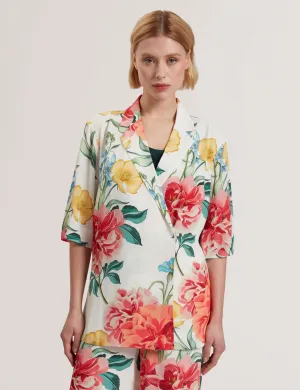 Houndstooth Print NYMPHA | WHITE