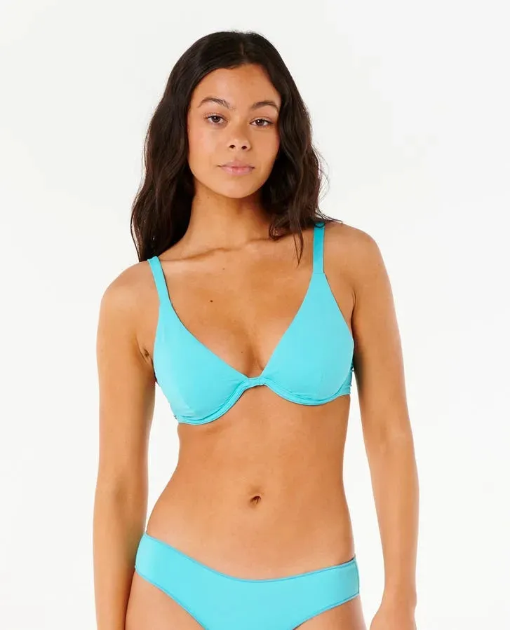 Rip Curl Womens Bikini Top Classic Surf D Cup Minimalist-Look