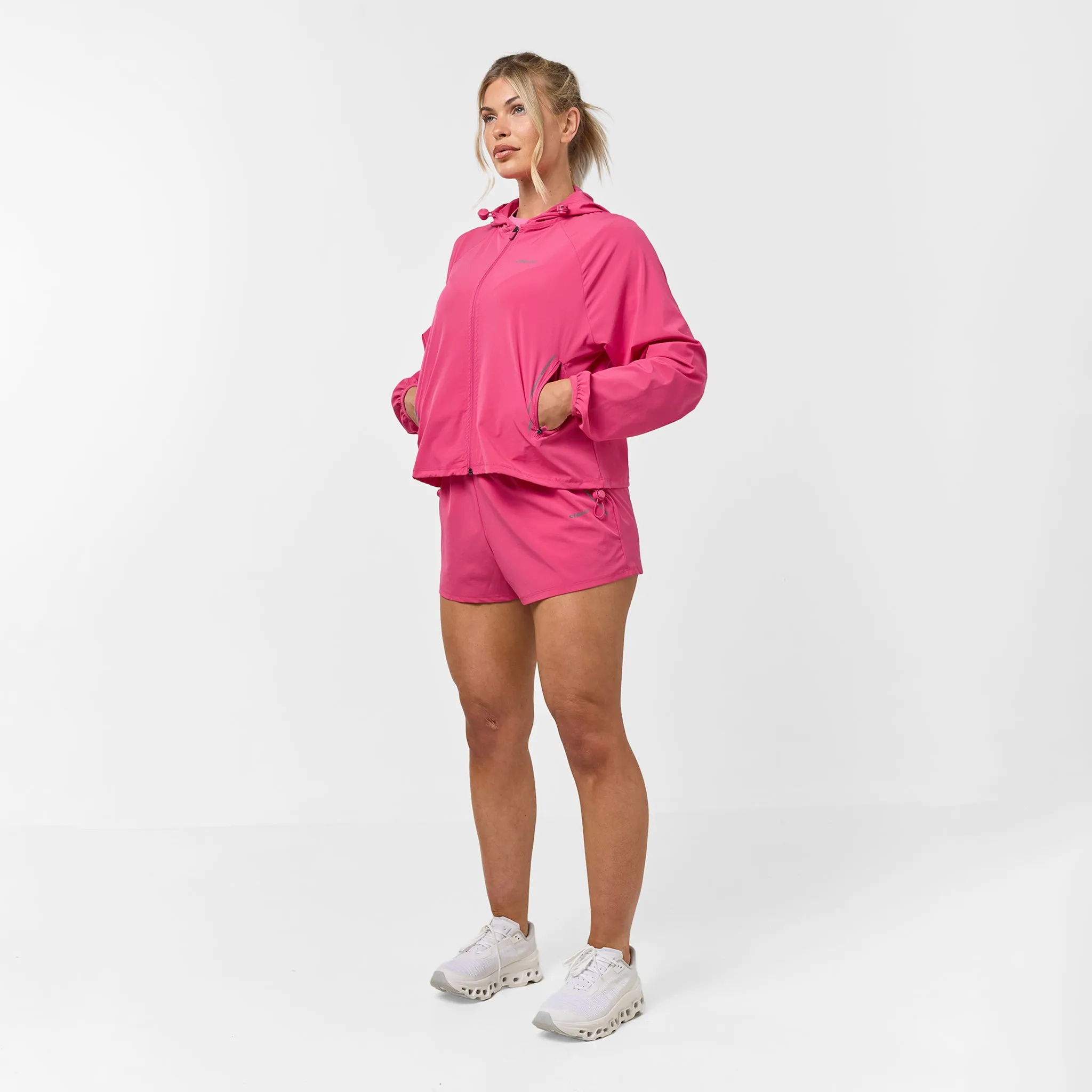 Sweat Wicking Lining Core Running Short | Bright Pink