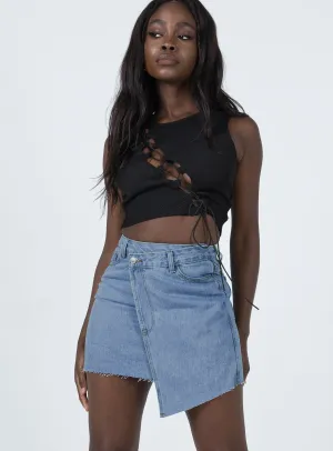 Banksia Denim Mini Skirt Opaque Lining