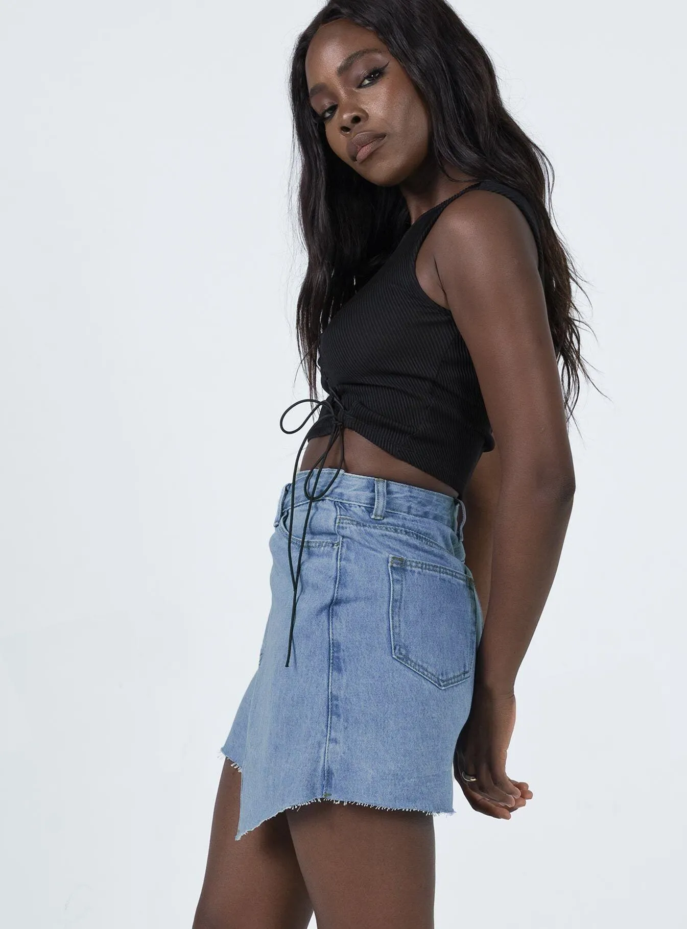 Banksia Denim Mini Skirt Foldable Design