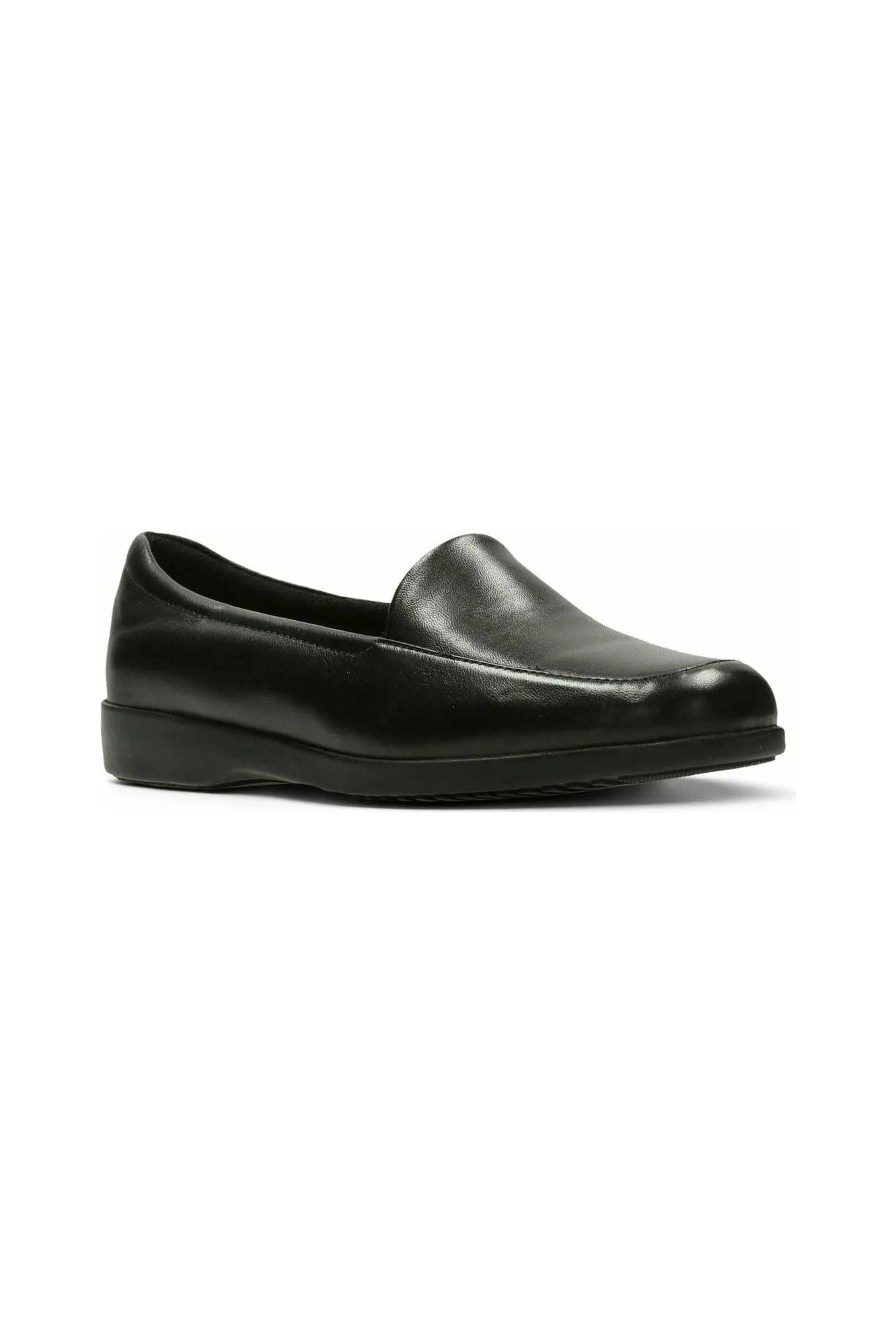 Clarks Georgia Black Ankle Support Firm Lock