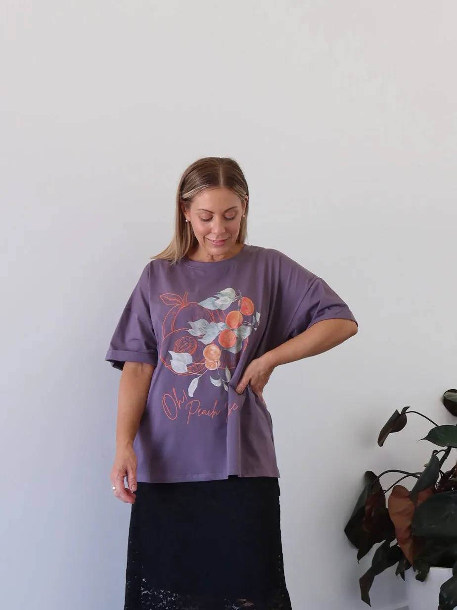 Oh! Peach Please Tee Quick Fit Performance Timeless Wear