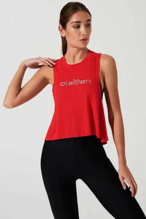 Olaben Twisted Back Tank - Venetian Red intelligence gathering