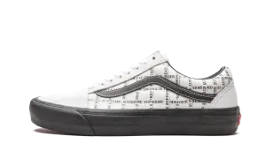 Padded collar design Old Skool Pro "Supreme Grid White"