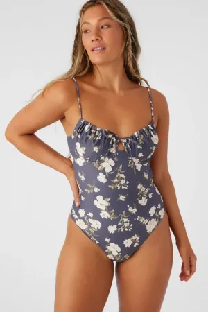 Relaxing Escape Oneill Womens Swimsuit Kendra Floral Kailua Underwire Cheeky One Piece