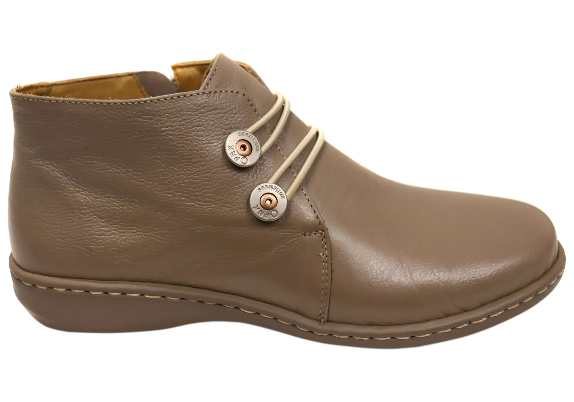 Smooth Soles Opananken Willow Womens Comfortable Brazilian Leather Ankle Boots