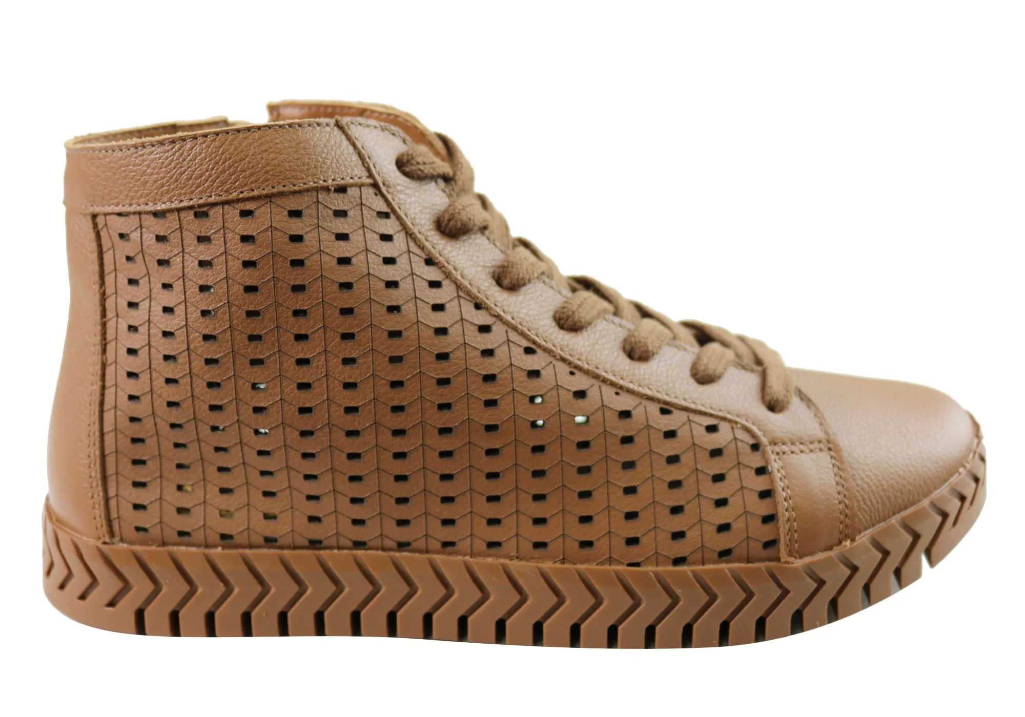 Sport Inspired Orcade Mistee Womens Comfortable Leather Ankle Boots Made In Brazil