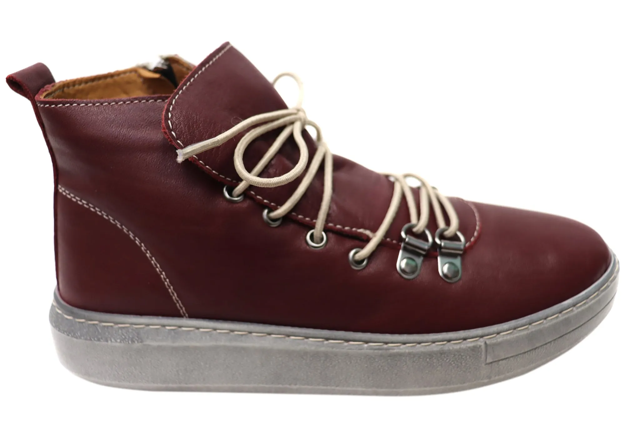 Biker Water-resistant Orizonte Avalon Womens European Comfortable Leather Ankle Boots