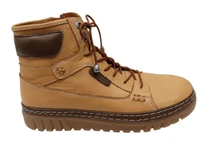 Orizonte Burson Womens European Comfortable Leather Ankle Boots Stable Support Morning Walk