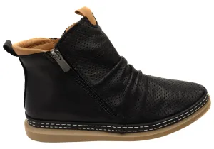 Trail Friendly Protective Finish Urban Commute Orizonte Embia Womens European Comfortable Leather Ankle Boots