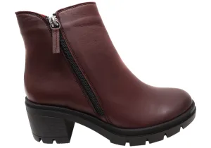 Cushioned Step Windy Weather Orizonte Glyndon Womens European Comfortable Leather Ankle Boots