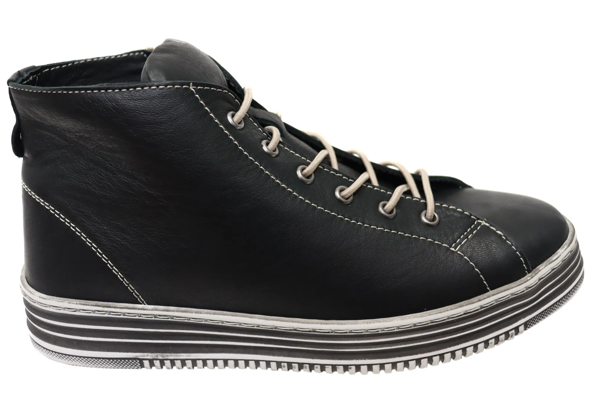 Orizonte Ivy Womens European Comfortable Leather Ankle Boots Multi   Purpose