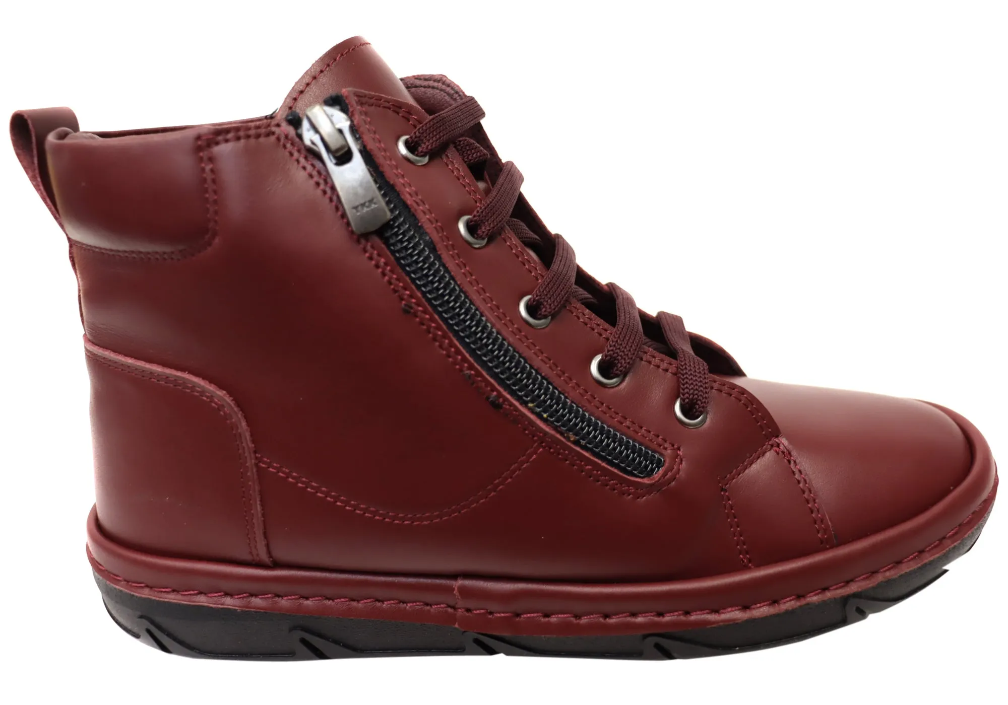 Orizonte Kylie Womens European Comfortable Leather Ankle Boots Walk Easy