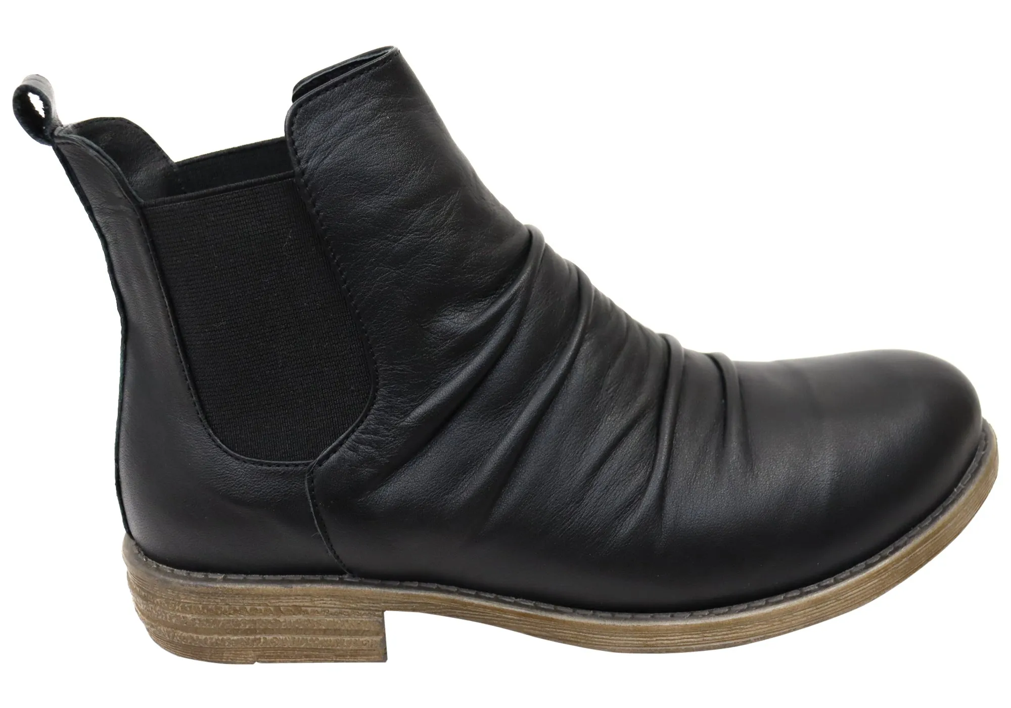 Orizonte Kyro Womens European Comfortable Leather Ankle Boots Durable Sole