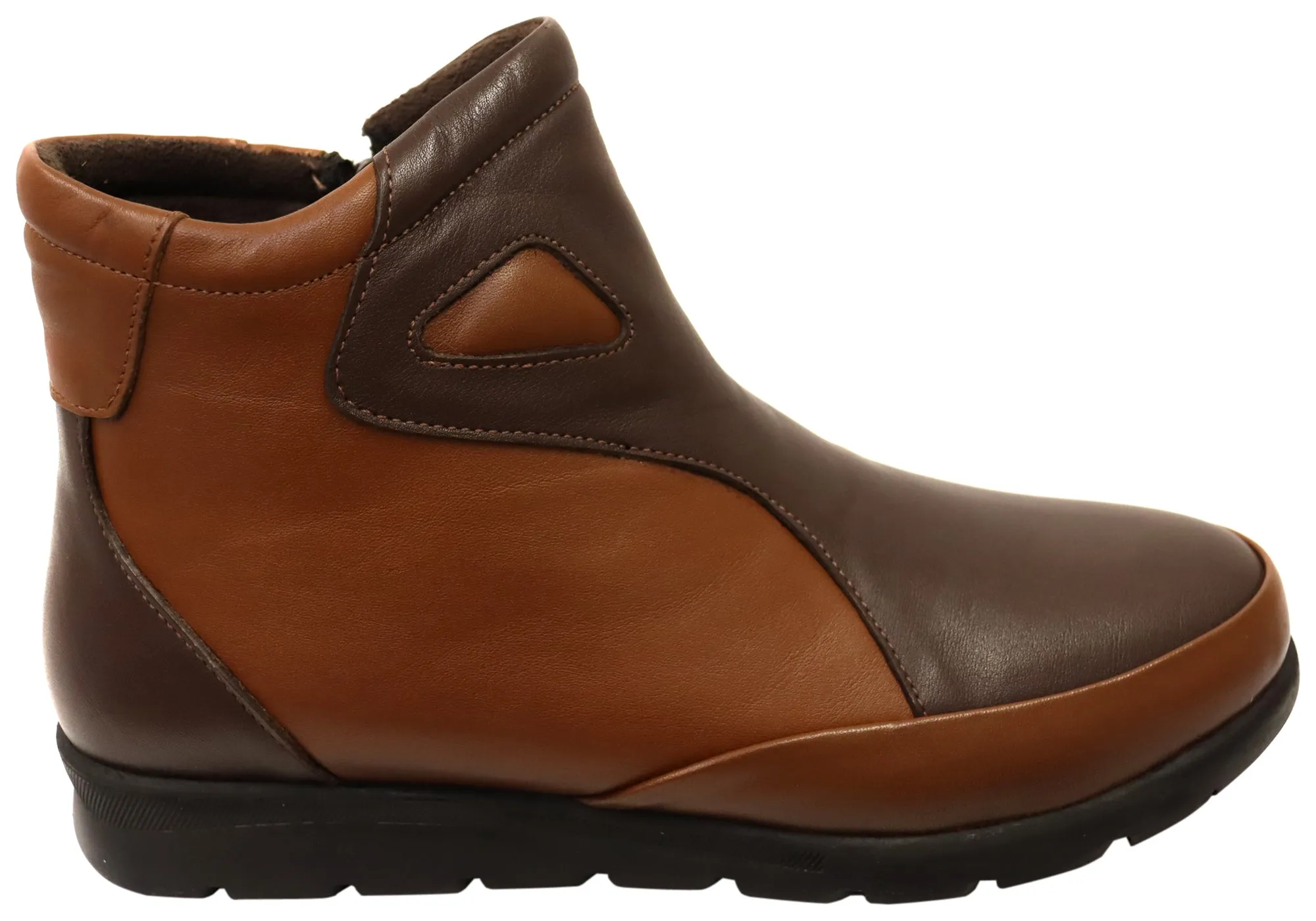 heel cup Orizonte Moora Womens European Comfortable Leather Ankle Boots