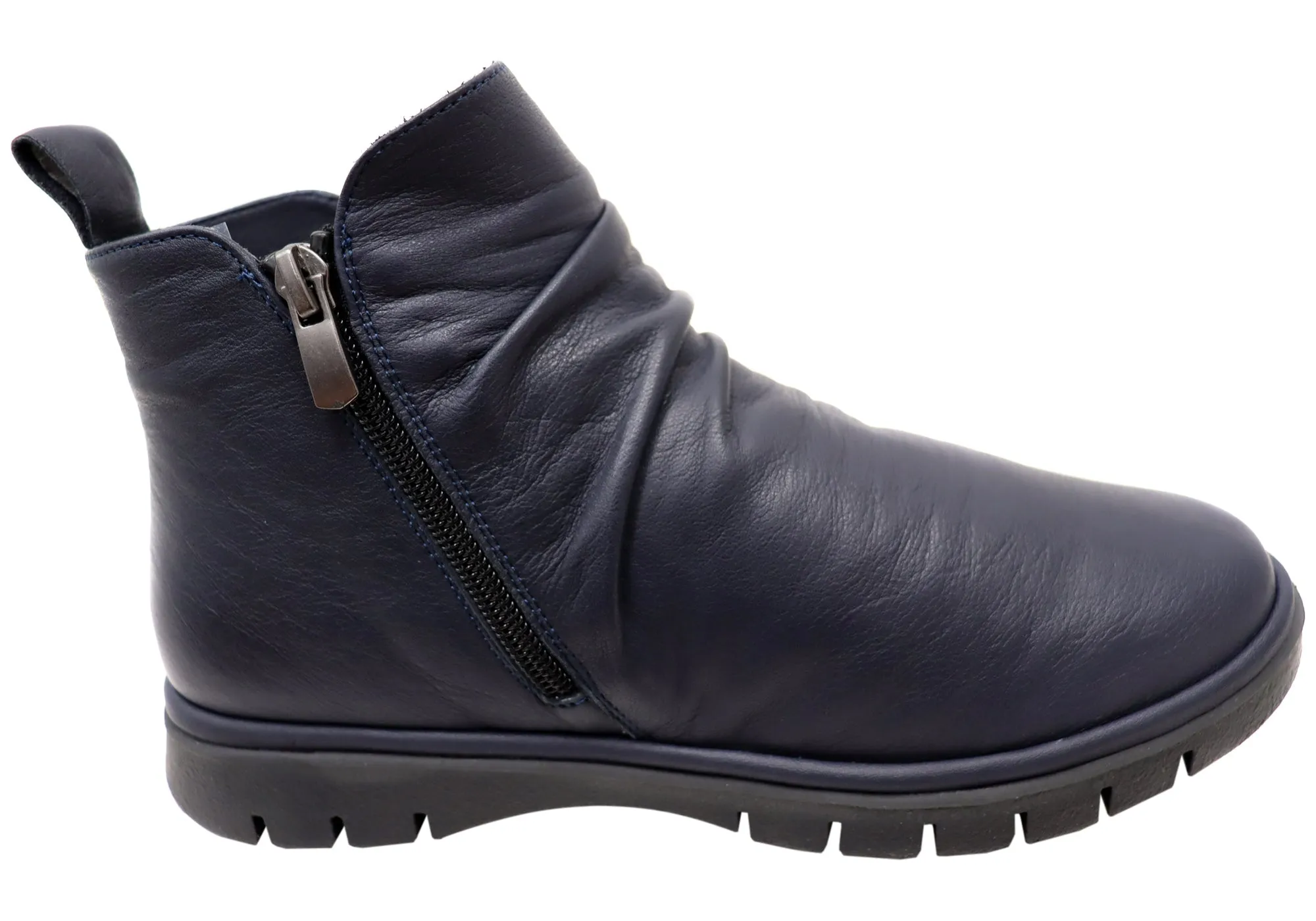 Orizonte Nessie Womens European Comfort Leather Ankle Boots Breathable Weekend Wanderer Slip Resistant Mountain Climber