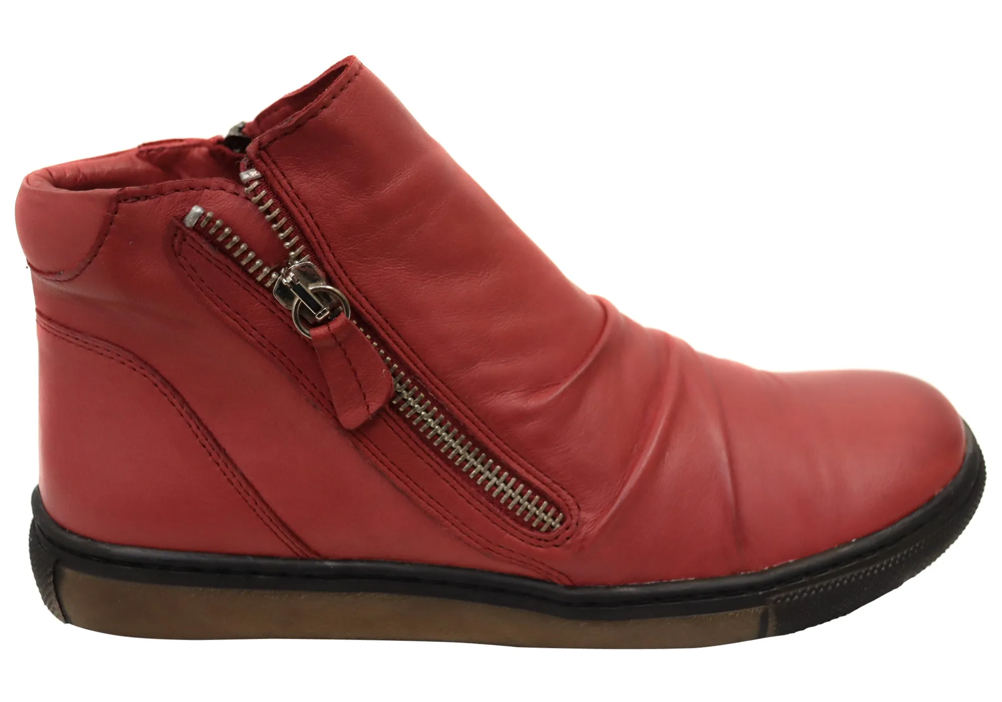 Orizonte Strath Womens European Comfortable Leather Ankle Boots Comfortable Tongue Night Out