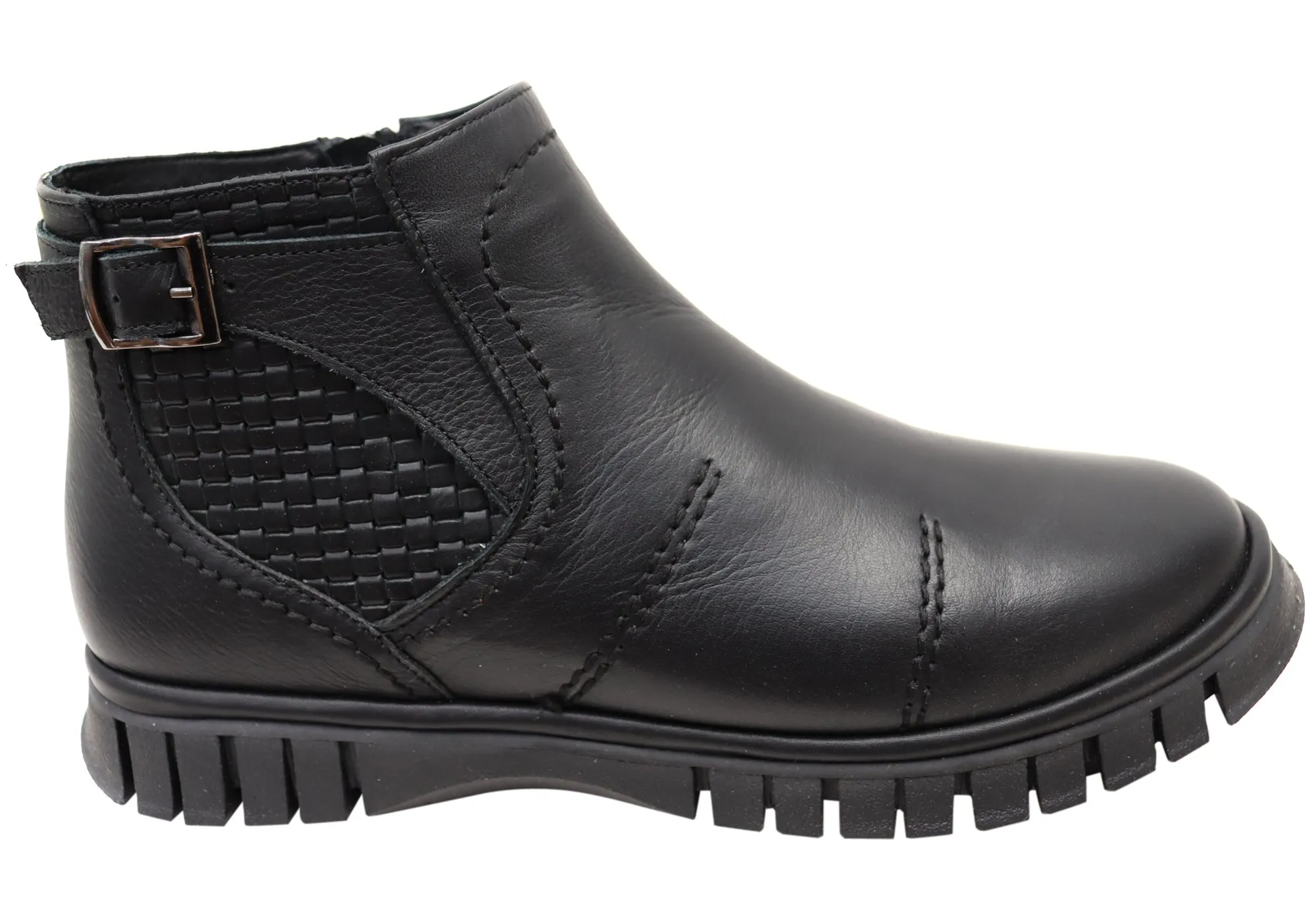 Orizonte Vicinity Womens European Comfortable Leather Ankle Boots Urban Trail Flexible Shaft