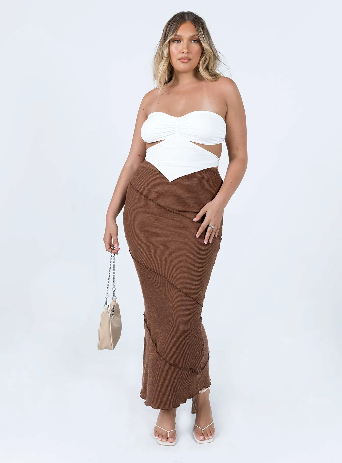 Mood Outfitboard Oscar Maxi Skirt Brown