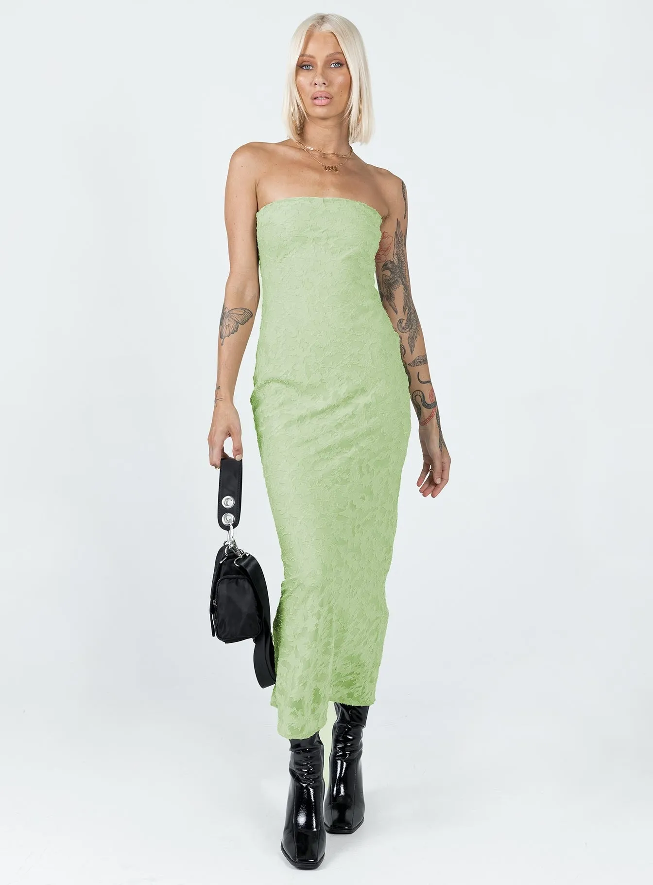 Sakina Maxi Dress Green Night Charm Chic Silhouette