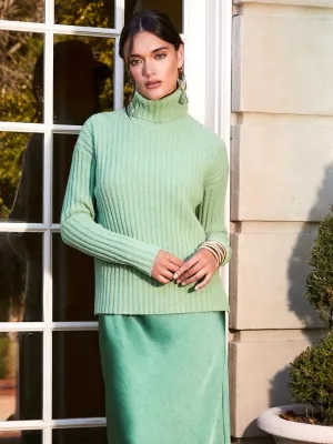 Minimalist Stitching Claudia Turtleneck Sweater