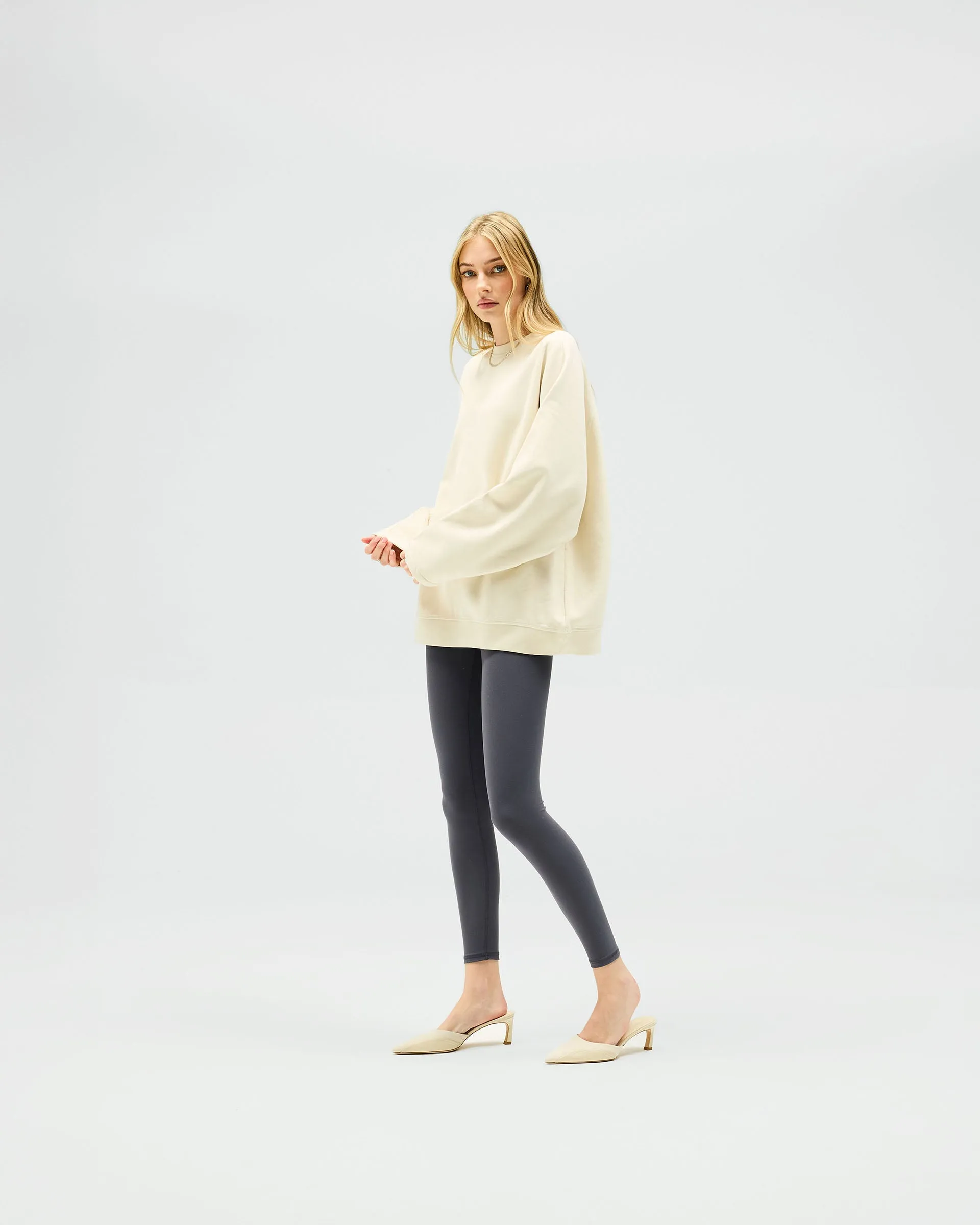 hypoallergenic Fall Owners Club Relaxed Sweater - Oat Milk