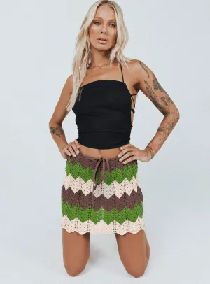 Pahoma Crochet Mini Skirt Multi Limited Edition