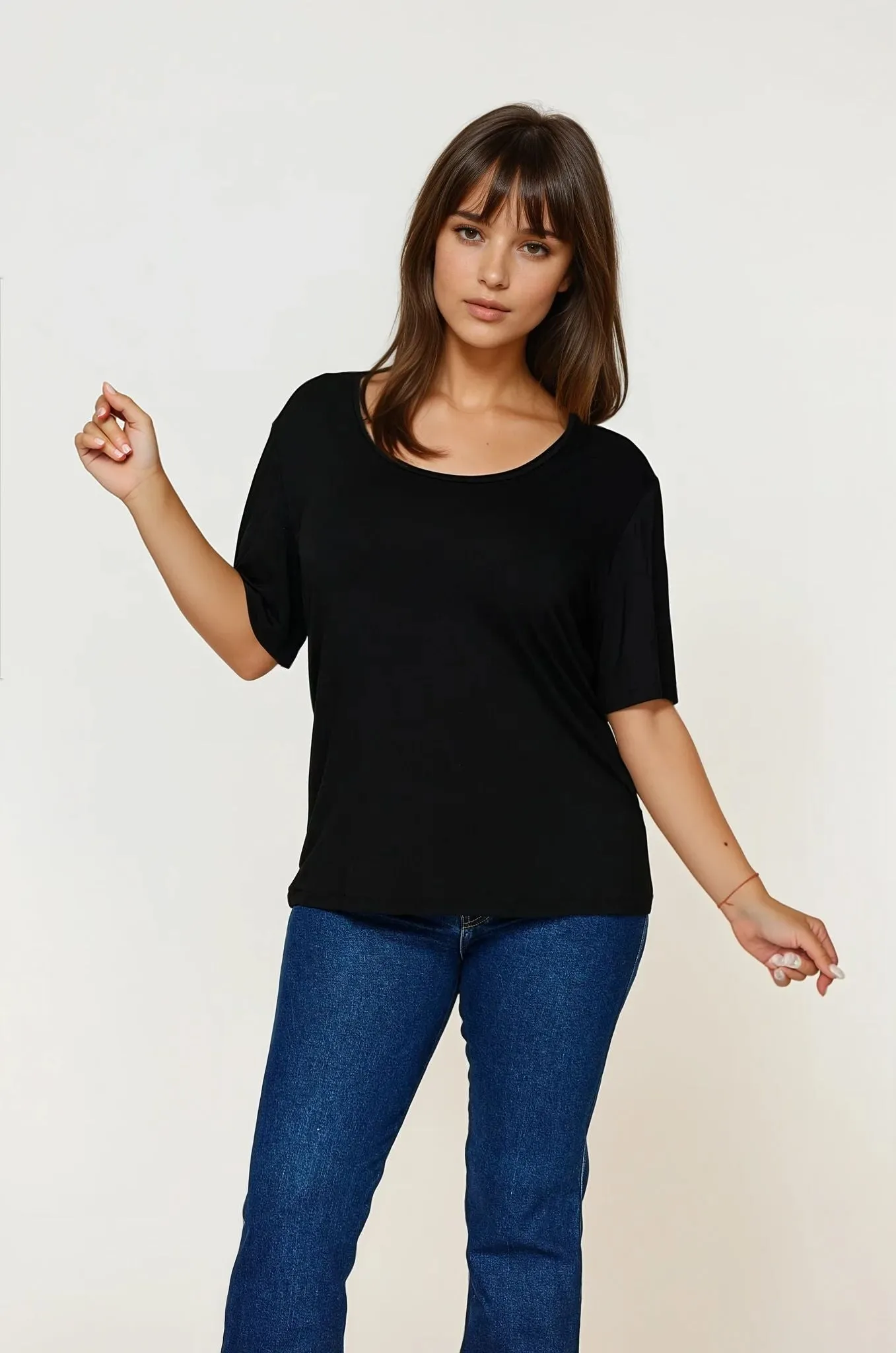 Paris Black Tee Sleek And Stylish