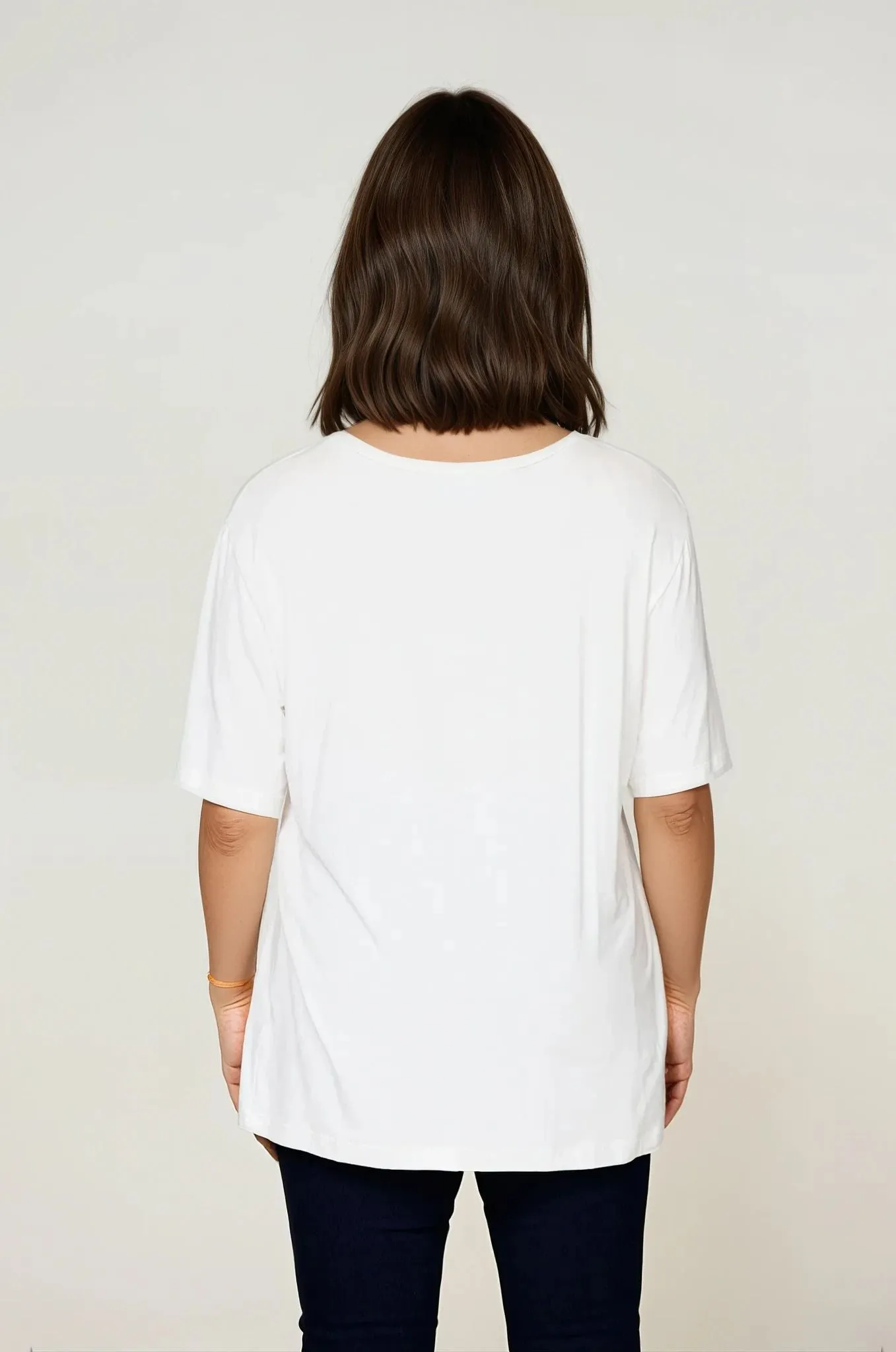 Paris White Tee Fashionable Option Soft and Relaxed