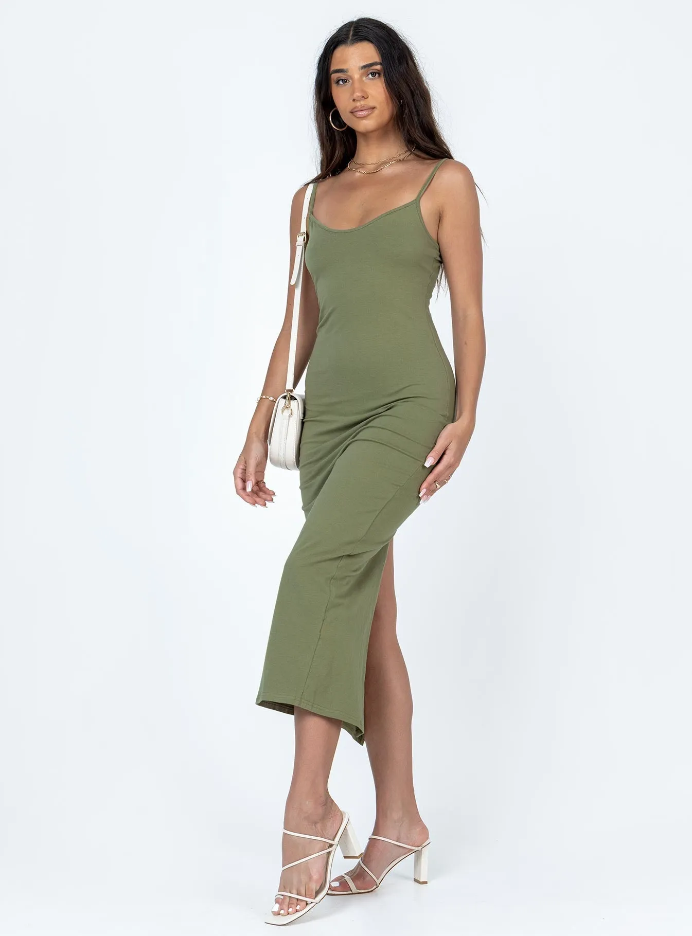 Lounge Outfit Jesy Maxi Dress Khaki