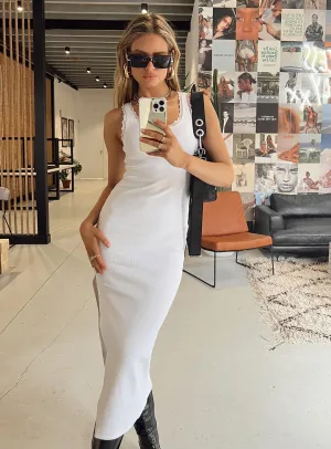 Ebony Midi Dress White Boho Mood Timeless Cut