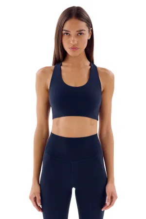 Sara Airweight Bra -2025, Indigo Spandex fabric