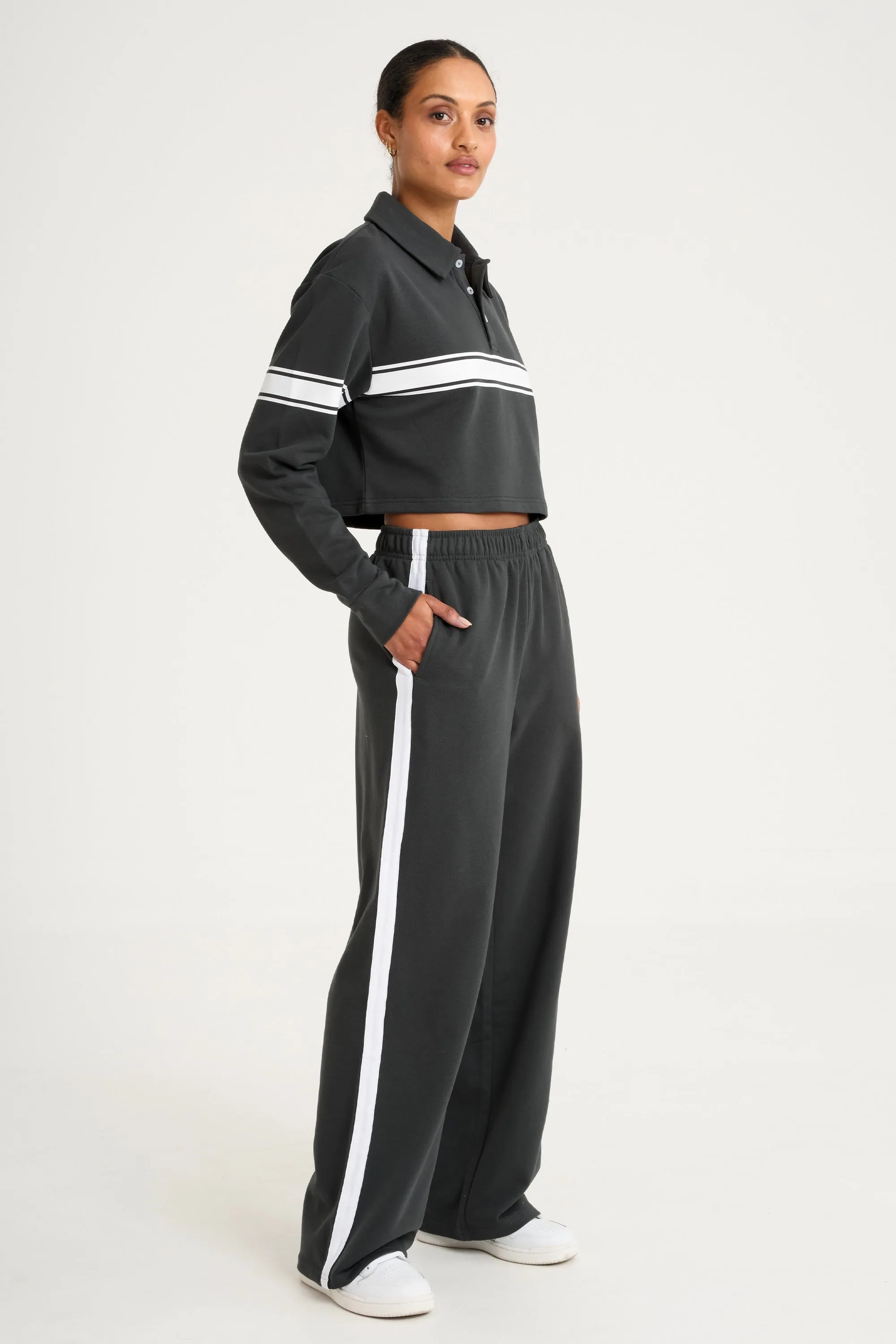 Outdoor Use Effortless Comfort Collegiate Wide Leg Track Pant