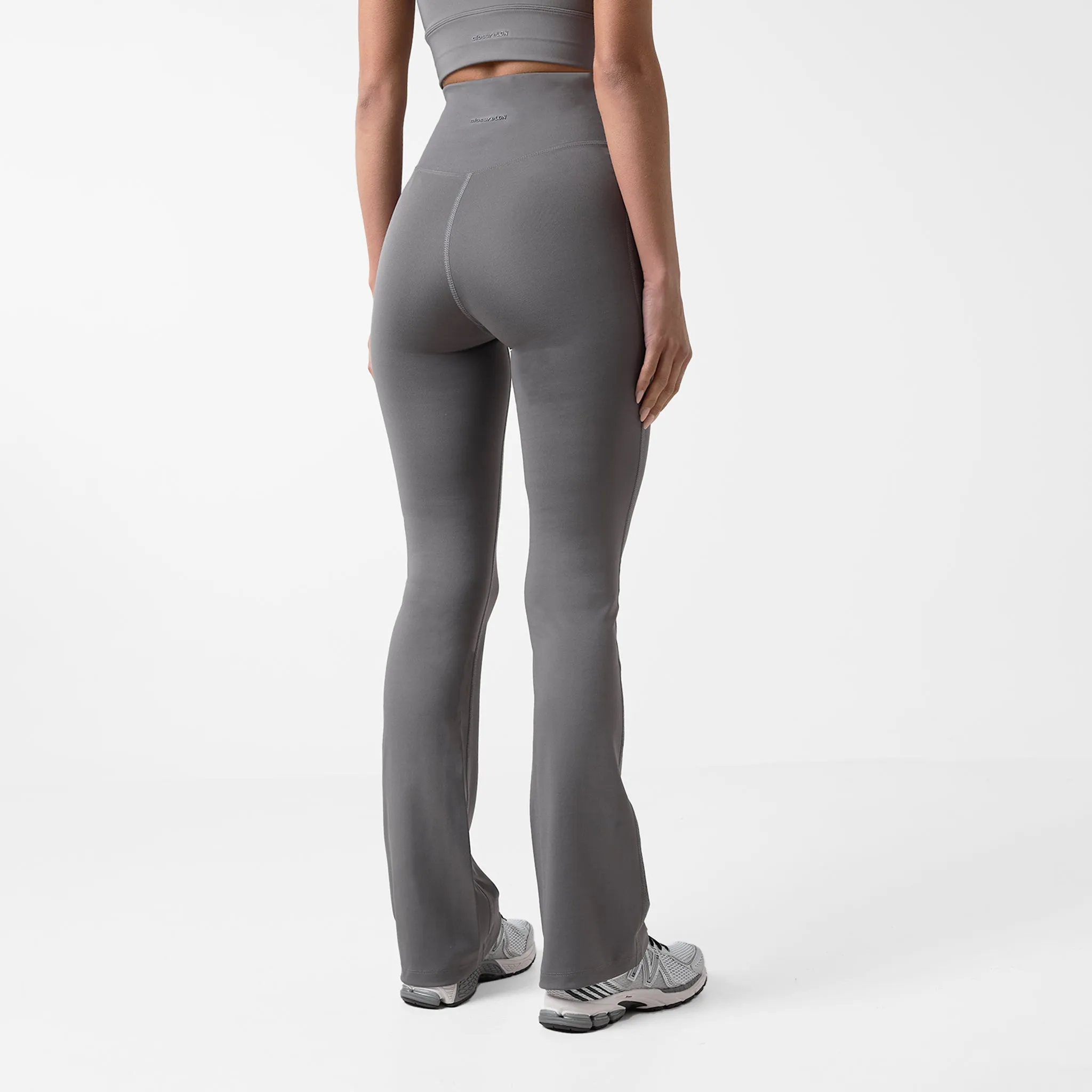 Body Wrap Flexible Wear Morning Stretch Second Skin Flare Legging | Grey