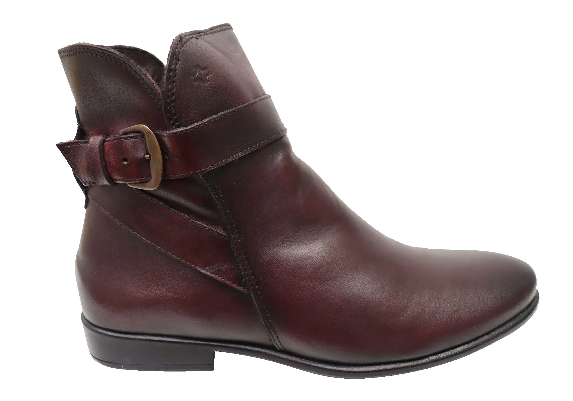 Fashionable Durable Shell All Day Wear Perlatto Penny Womens Comfortable Leather Ankle Boots Made In Brazil