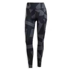 Adidas Terrex Womens MT Tights Black Slim Stretch Fit Rubberized Hem