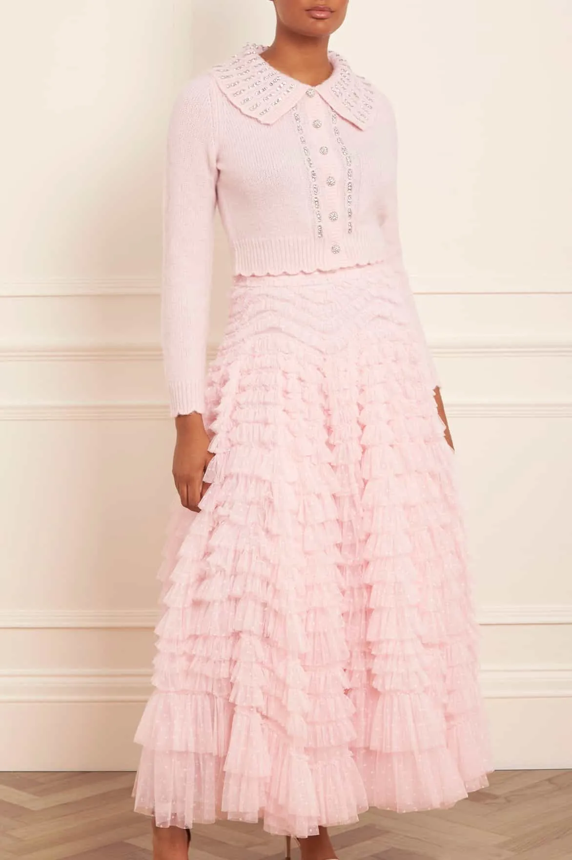 Laidback Style Hattie Ruffle Ankle Skirt