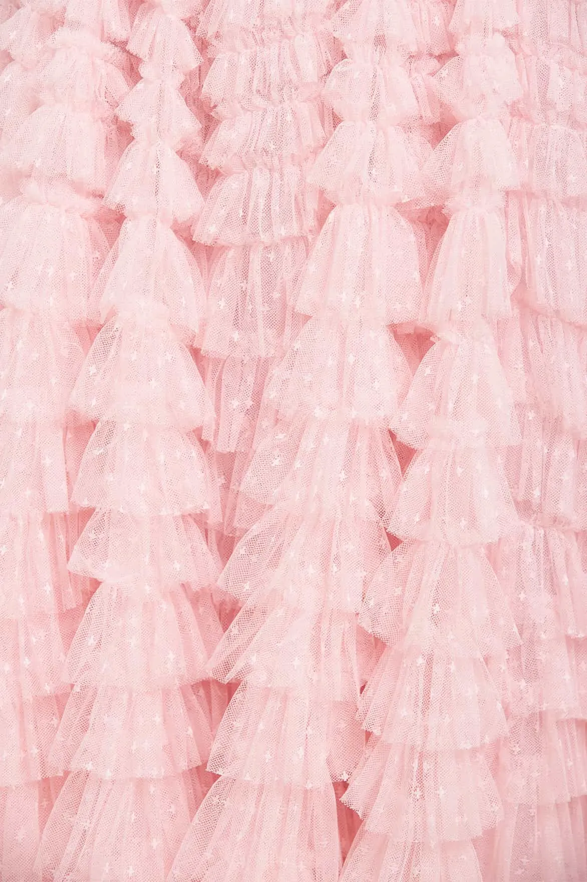 Hattie Ruffle Ankle Skirt Double Stitched Ombre effect