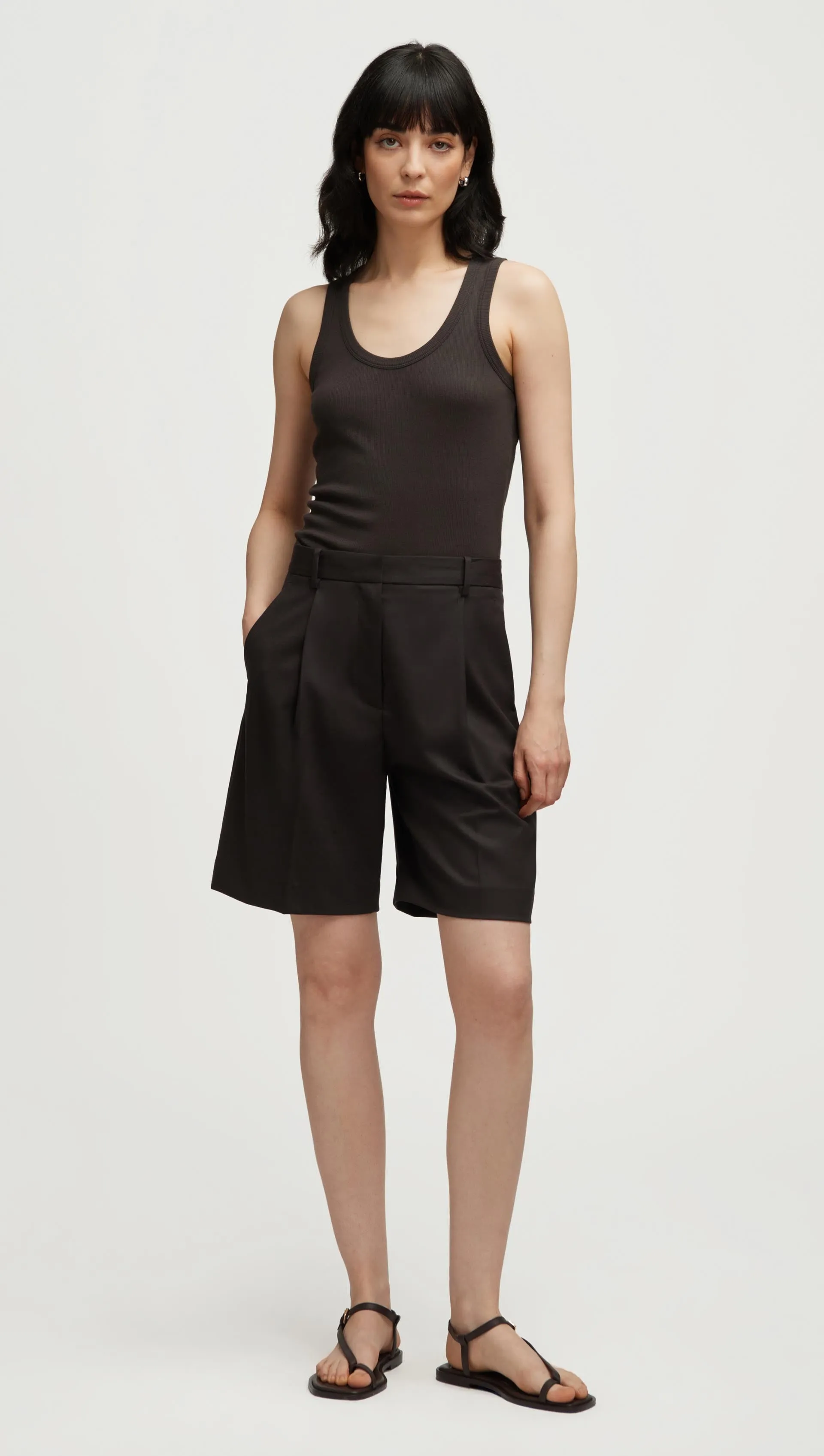 Pleated Shorts in Seasonless Wool | Smoke Tight Fit Anti Odor Treatment