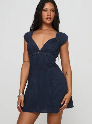 Forever And Always Mini Dress Navy Relaxed Layer Everyday Ready