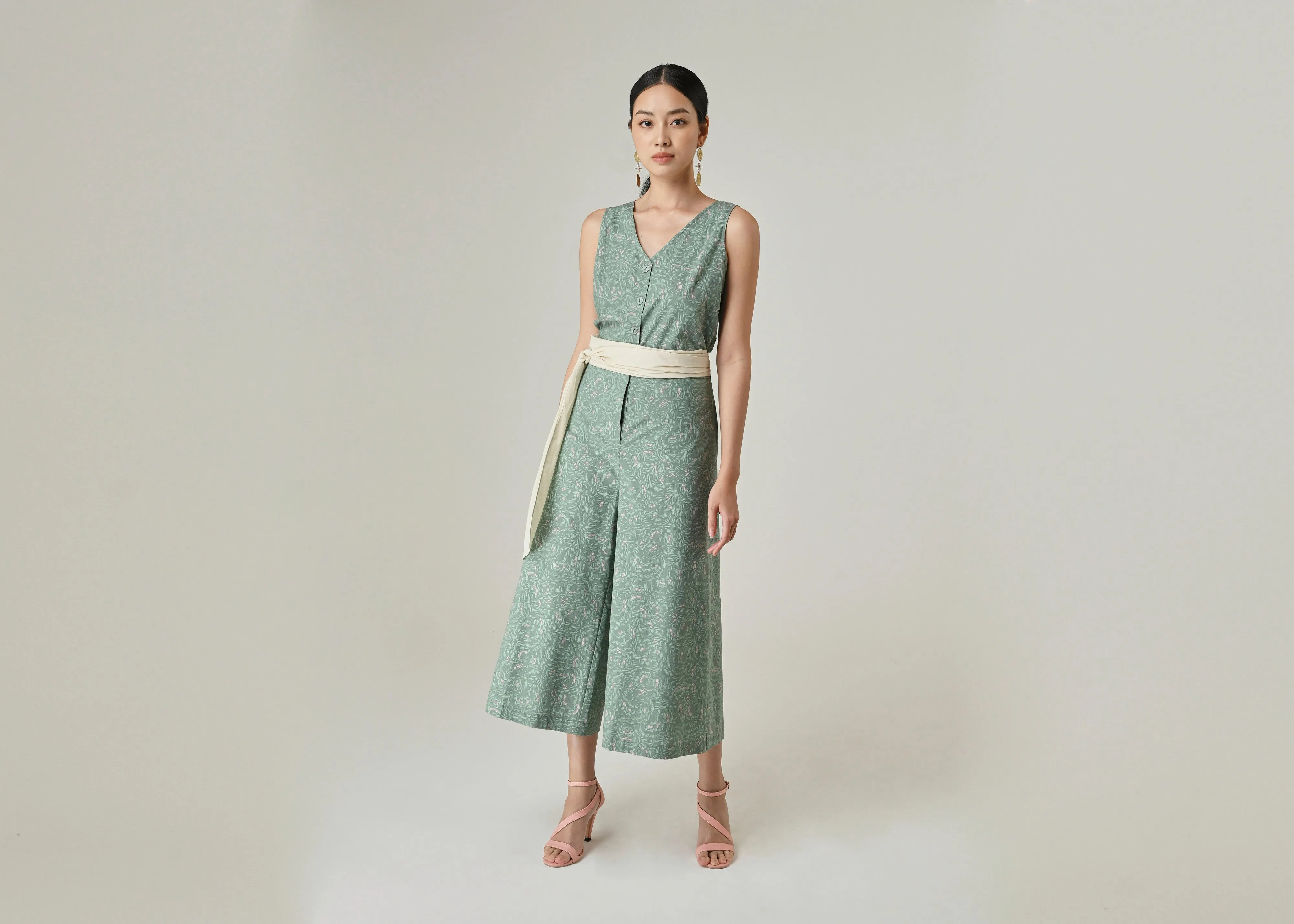 Warm Gloves CompressionFreeCuffs NAM NAM - PEONY KOI OLIVE